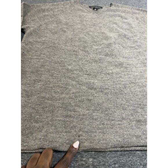 Banana Republic 100% Merino Wool V-Neck Sweater Sz L Classic Casual Capsule - Picture 7 of 7